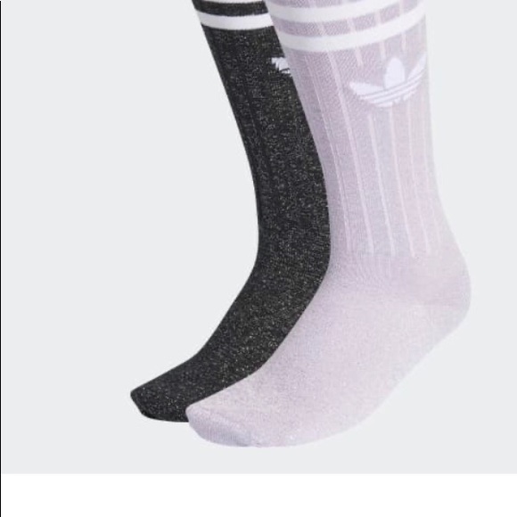 PonoÅ¾ky adidas Originals 2Pack Mid Cut Glitter Socks (FL9685) â Queens ð